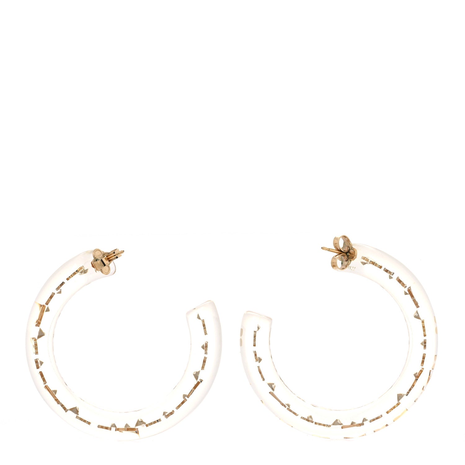 Louis Vuitton Inclusion Hoop Earrings Transparent 3 of 7