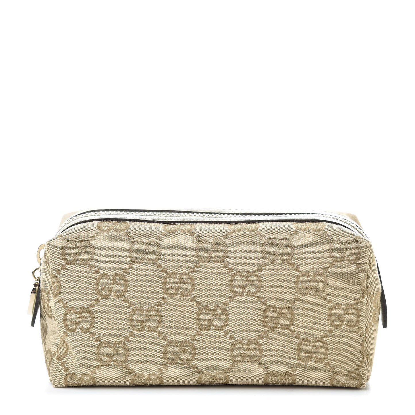 Monogram Small Cosmetic Case Metallic Green