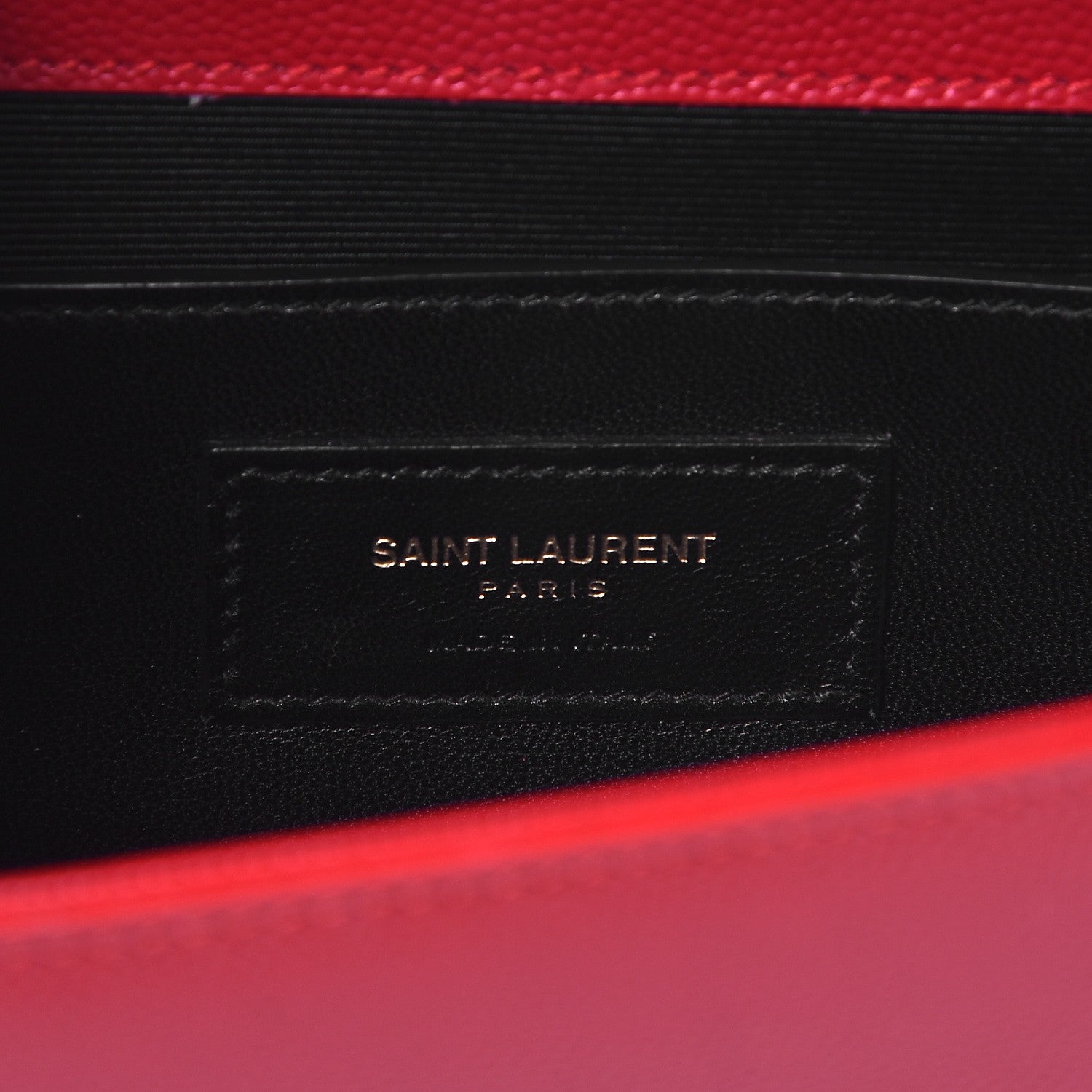 Saint Laurent Grain De Poudre Classic Monogram Cassandre Clutch New Red 7 of 8