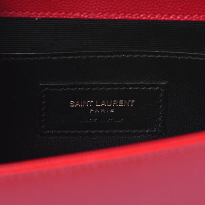 Saint Laurent Grain De Poudre Classic Monogram Cassandre Clutch New Red 7 of 8