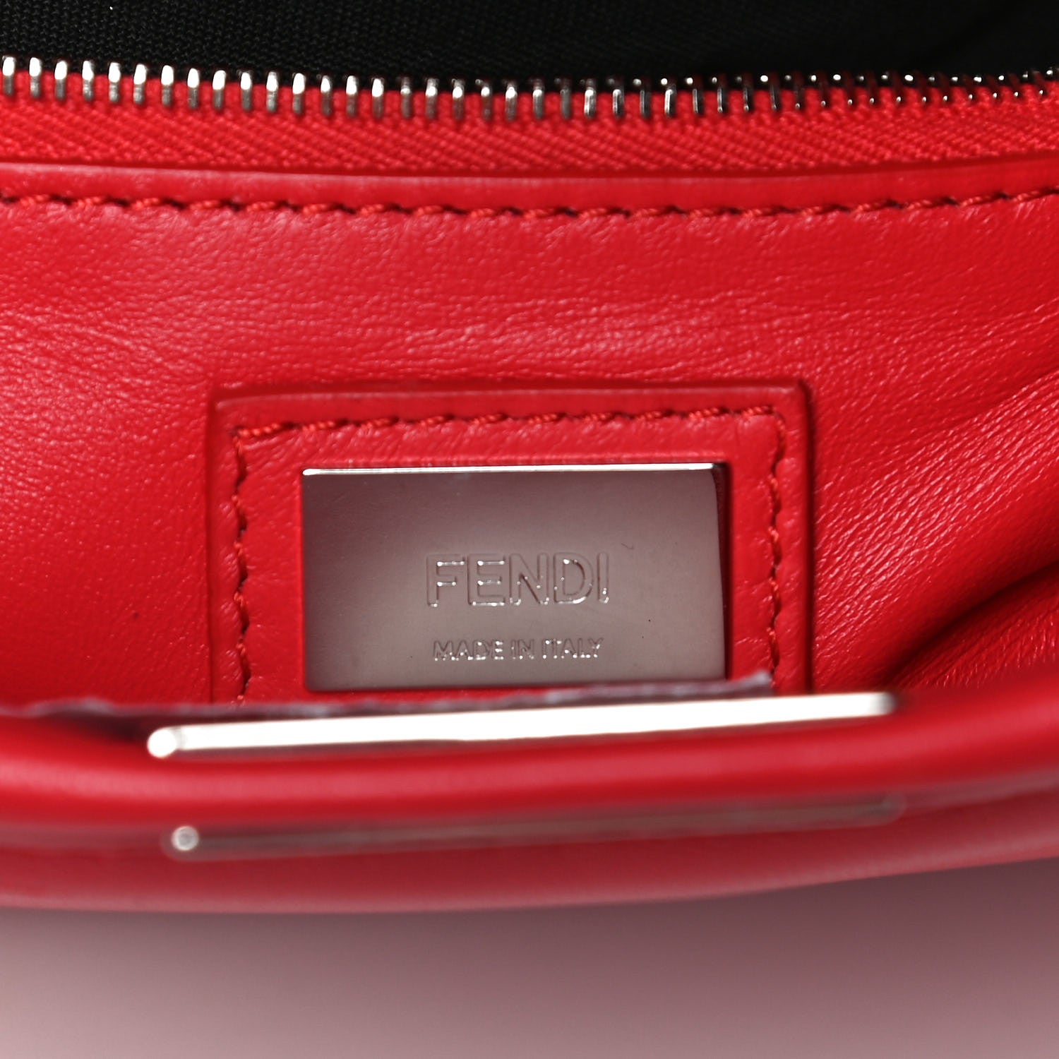 Fendi Nappa Mini Peekaboo Iconic Satchel Fiamma 9 of 24