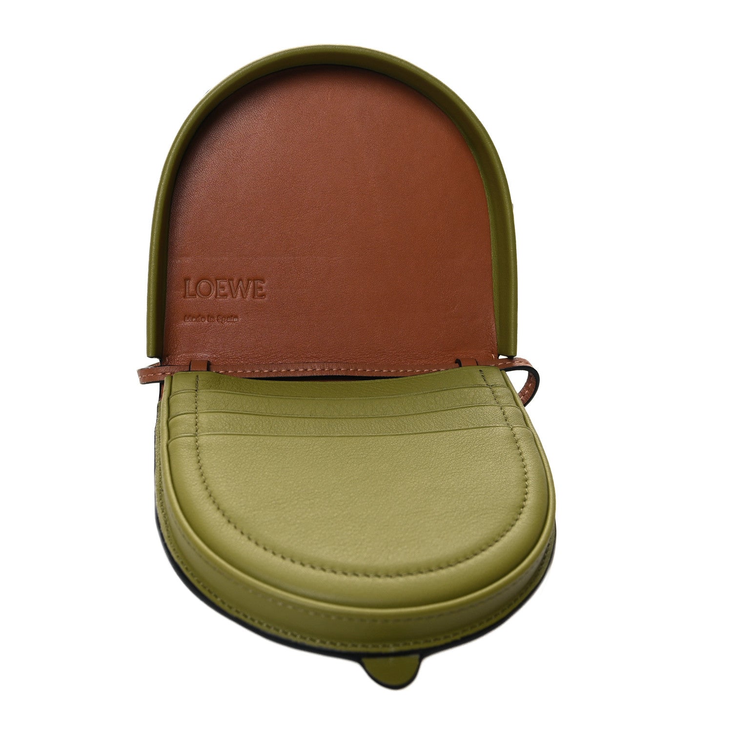 Loewe Calfskin Kiwi Small Heel Bag Pequena Verde 5 of 11