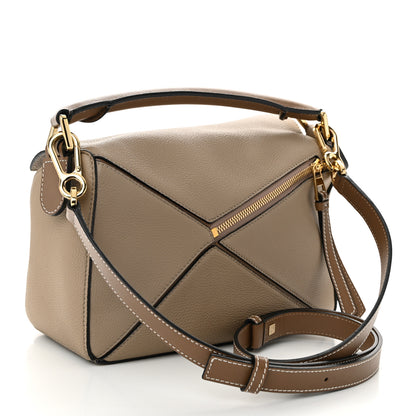 Loewe Grained Calfskin Small Puzzle Bag Sand Mink 3 of 10