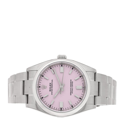 Rolex Stainless Steel 36mm Oyster Perpetual Watch Candy Pink 126000 2 of 5