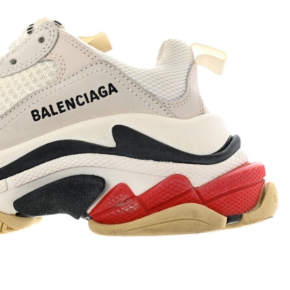 Balenciaga Fabric Mesh Womens Triple S Sneakers 36 Grey Red White 11 of 12