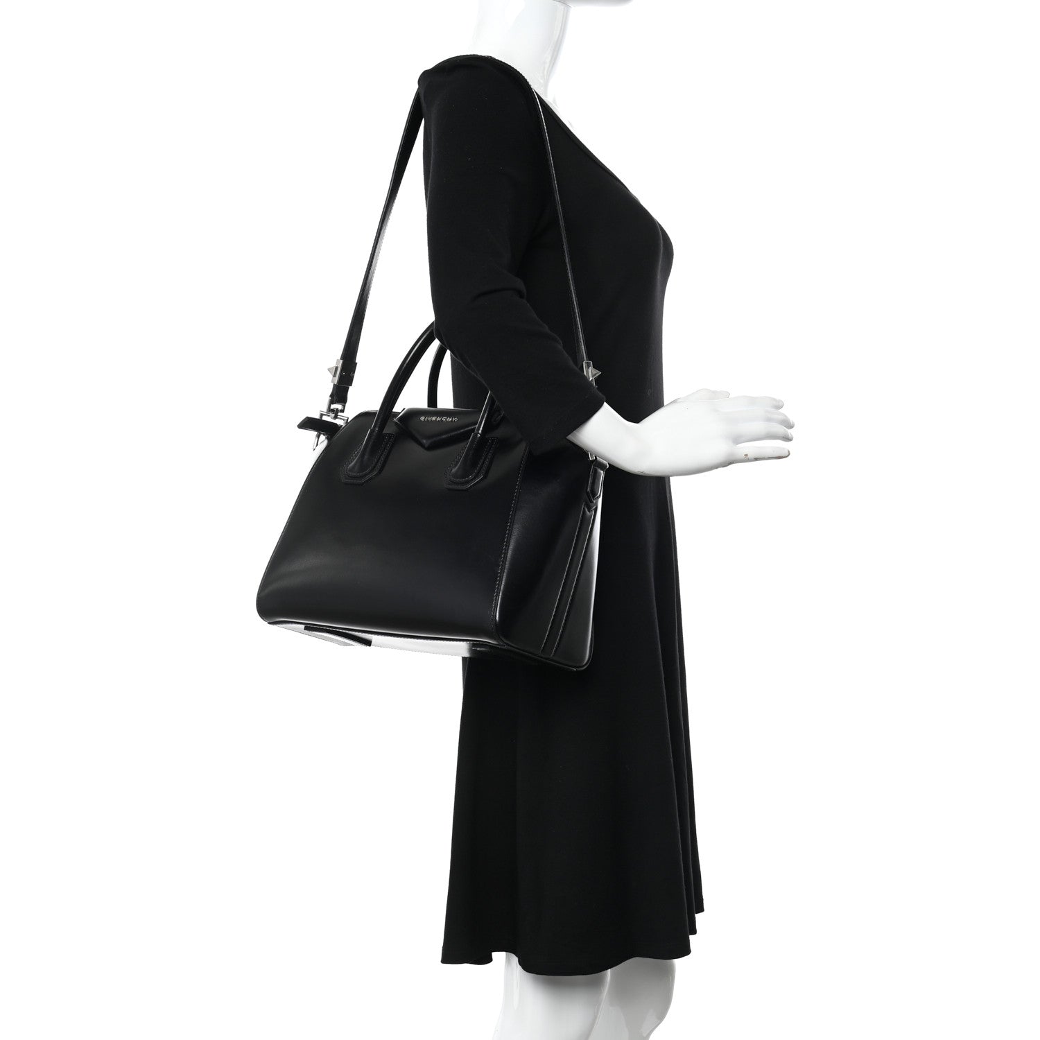Givenchy Shiny Lord Calfskin Small Antigona Black 2 of 10