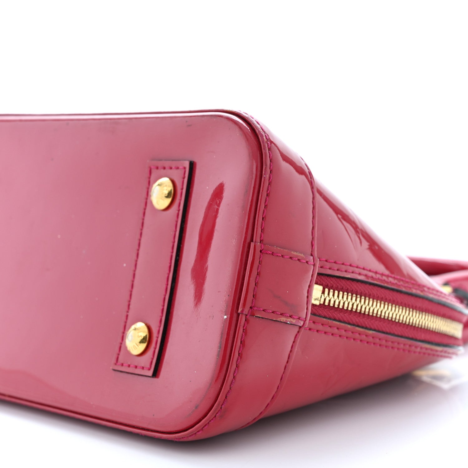 Louis Vuitton Vernis Alma BB Pomme D'Amour 10 of 13