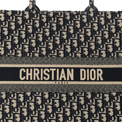 Christian Dior Oblique Large Book Tote Blue Multicolor 8 of 12