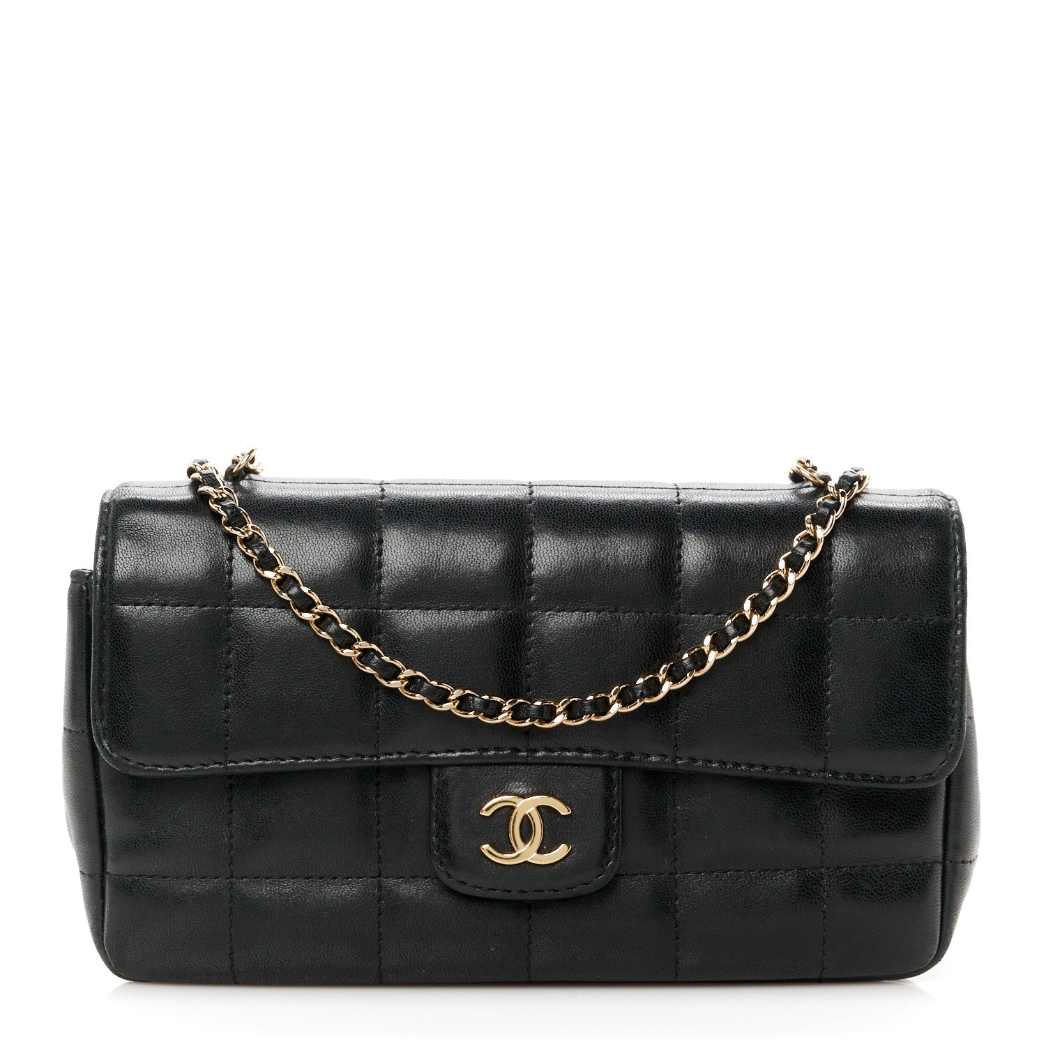 Chanel Lambskin Quilted Mini Chocolate Bar Flap Black 1 of 10