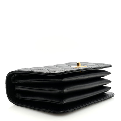 Chanel Caviar Quilted Mini Top Handle Flap Black 4 of 9