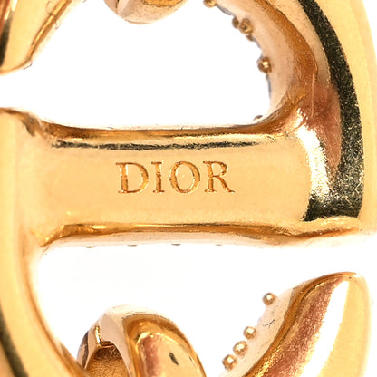 Christian Dior Pearl CD Crystal Montaigne Choker Necklace Gold 5 of 5