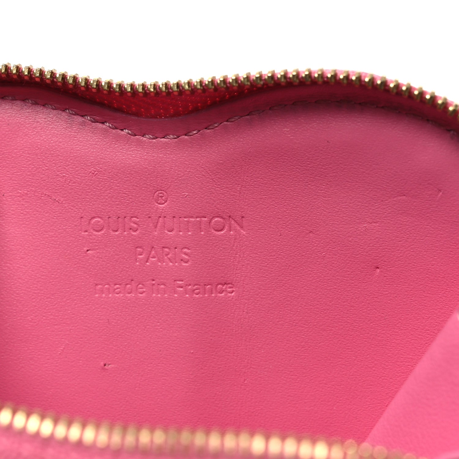 Louis Vuitton Vernis Flower Heart Coin Purse Light Pink 6 of 10