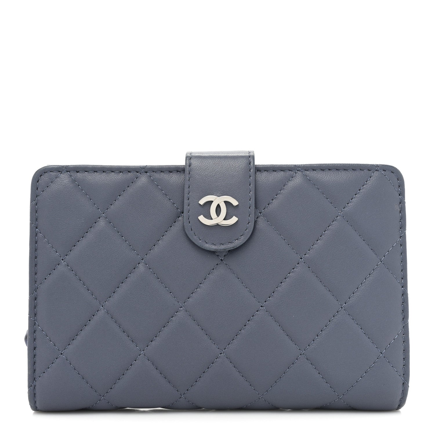 Chanel Lambskin Quilted Zipped Pocket Wallet Lavander 1 of 17