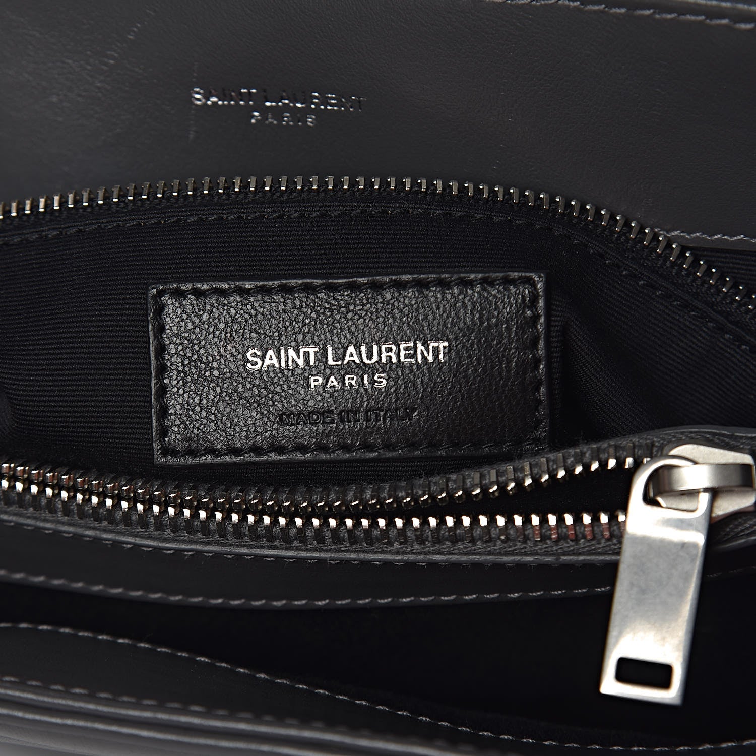 Saint Laurent Calfskin Y Quilted Monogram Medium Loulou Satchel Kaki Fonce 6 of 10