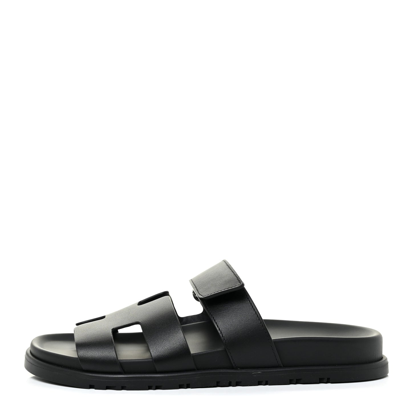 Calfskin Womens Chypre Sandals 37.5 Black