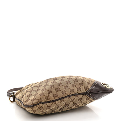 Gucci Monogram Medium New Britt Hobo Dark Brown 4 of 10