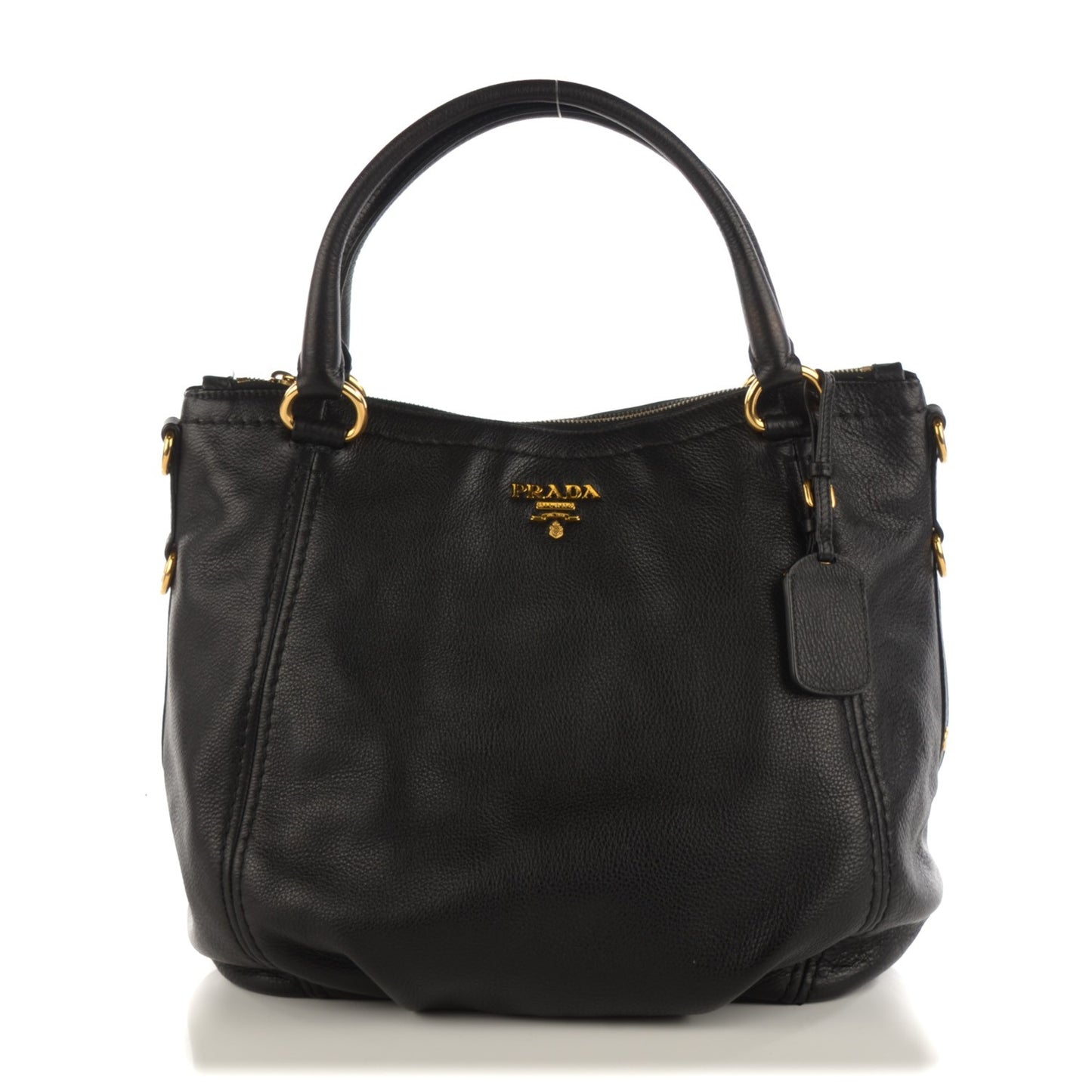 Vitello Daino Shoulder Bag Nero Black