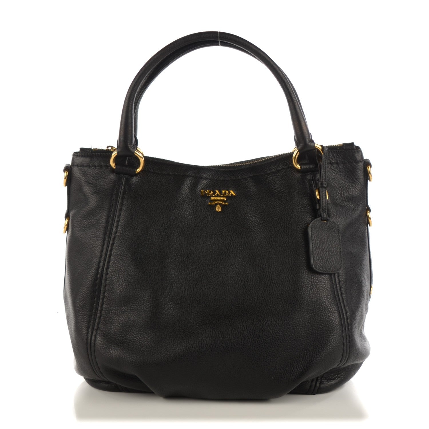 Prada Vitello Daino Shoulder Bag Nero Black 1 of 8