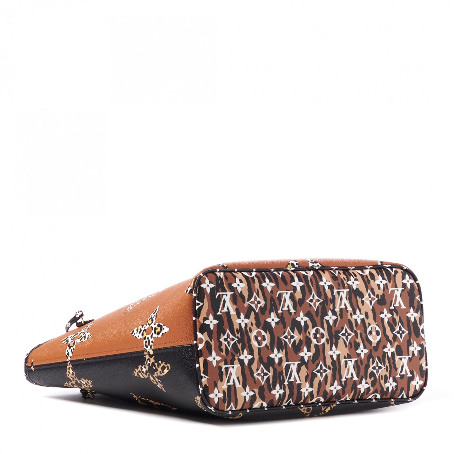 Monogram Giant Jungle Neverfull MM Black
