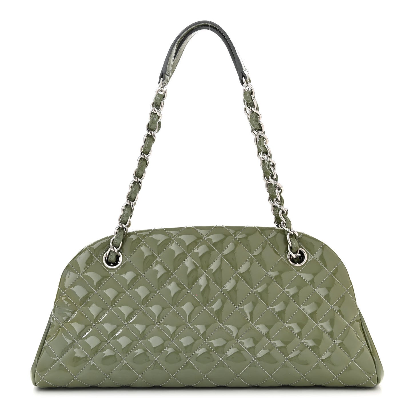 Patent Quilted Medium Just Mademoiselle Green