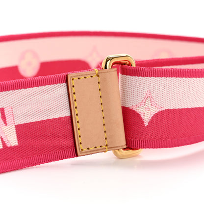 Louis Vuitton Jacquard Neverfull BB Shoulder Strap Pink Peony 4 of 10