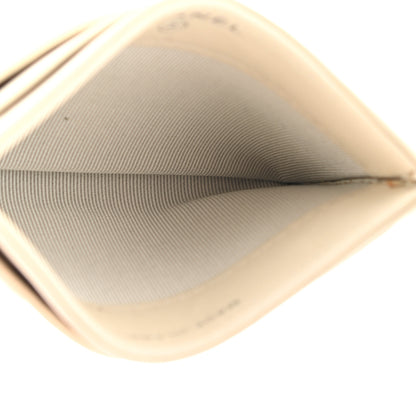 Chanel Lambskin Chevron Quilted Card Holder Ivory 5 of 9