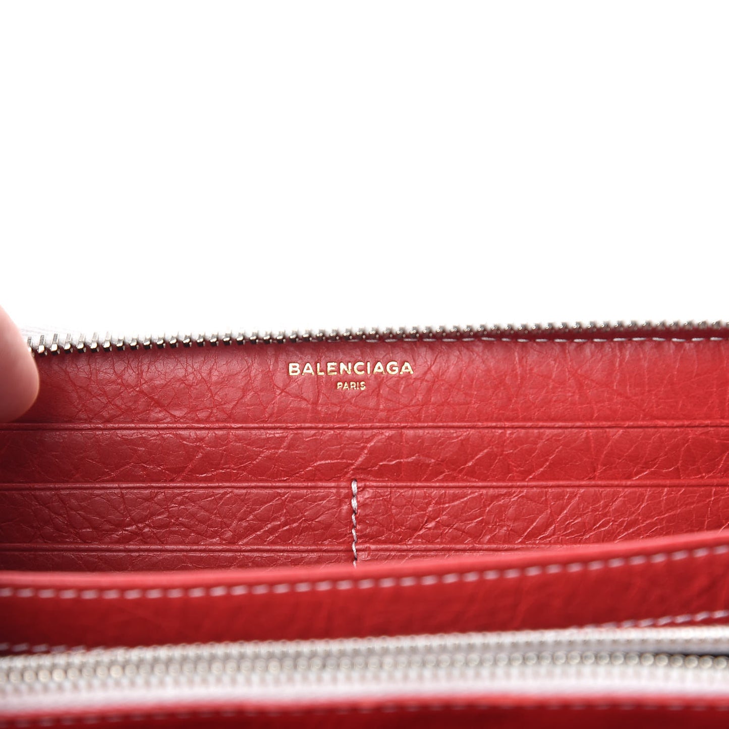 Agneau Arena Multicolore Bazar Continental Zip Around Wallet Bleu White Rouge