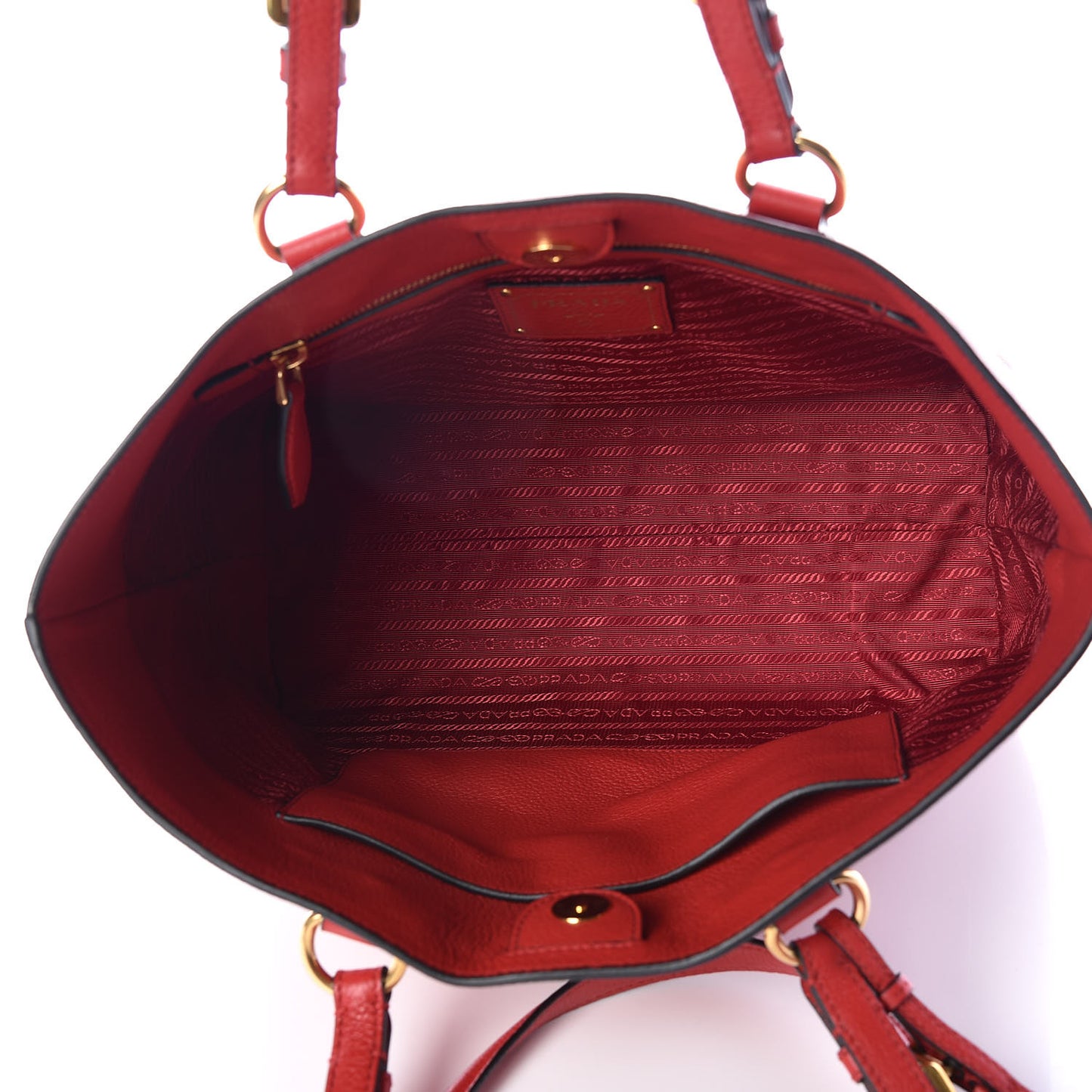 Vitello Daino Tote Rosso