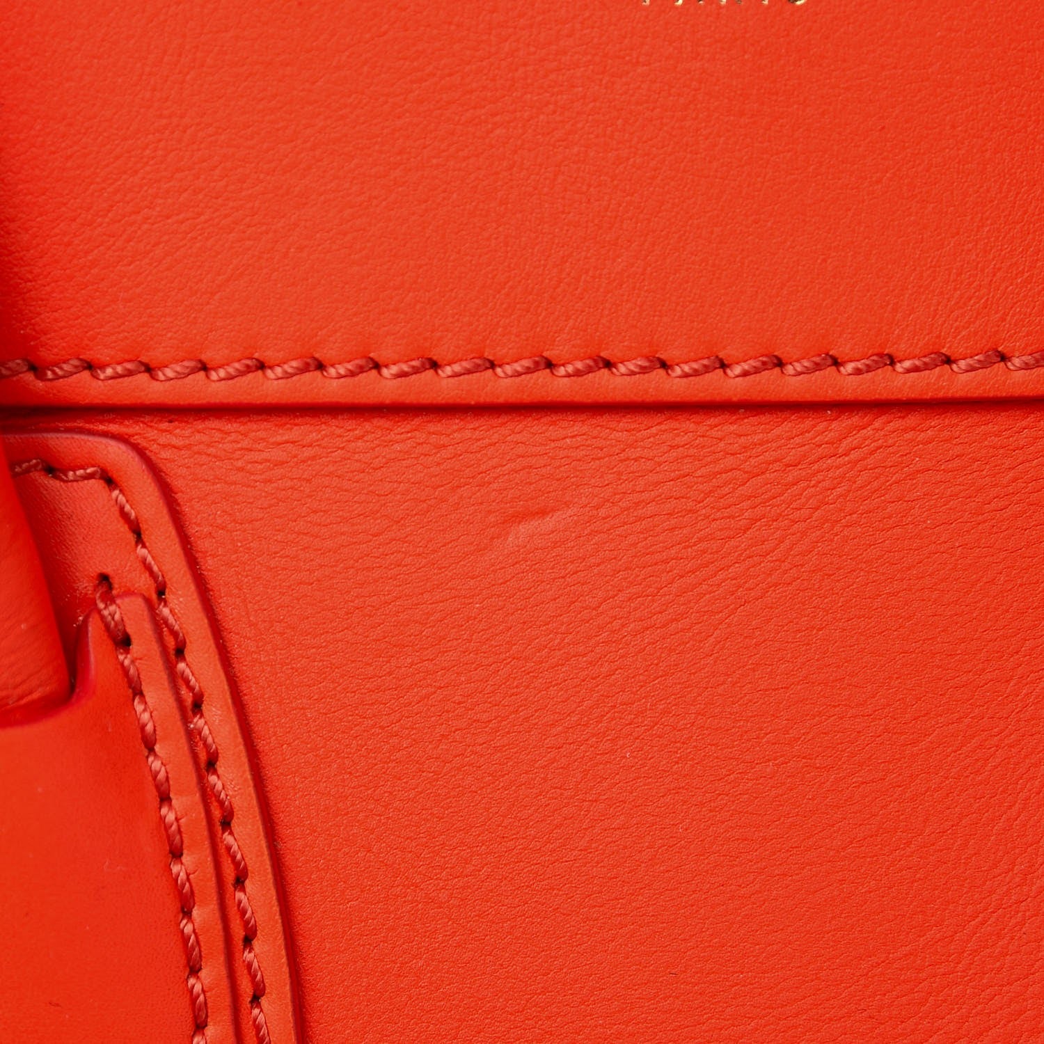Celine Smooth Calfskin Mini Luggage Bright Orange 10 of 10