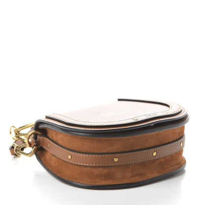 Chloe Calfskin Suede Small Nile Bracelet Bag Caramel 4 of 10