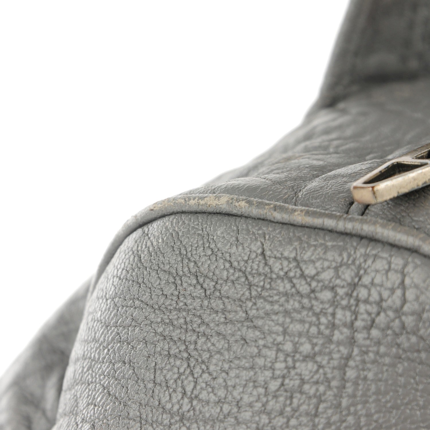 Alexander Wang Pebbled Lambskin Rocco Oyster Silver Hardware 11 of 14