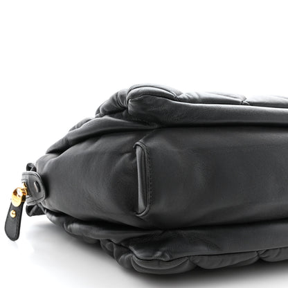 Salvatore Ferragamo Calfskin Quilted Vara Bow Chain Tote Black 10 of 13