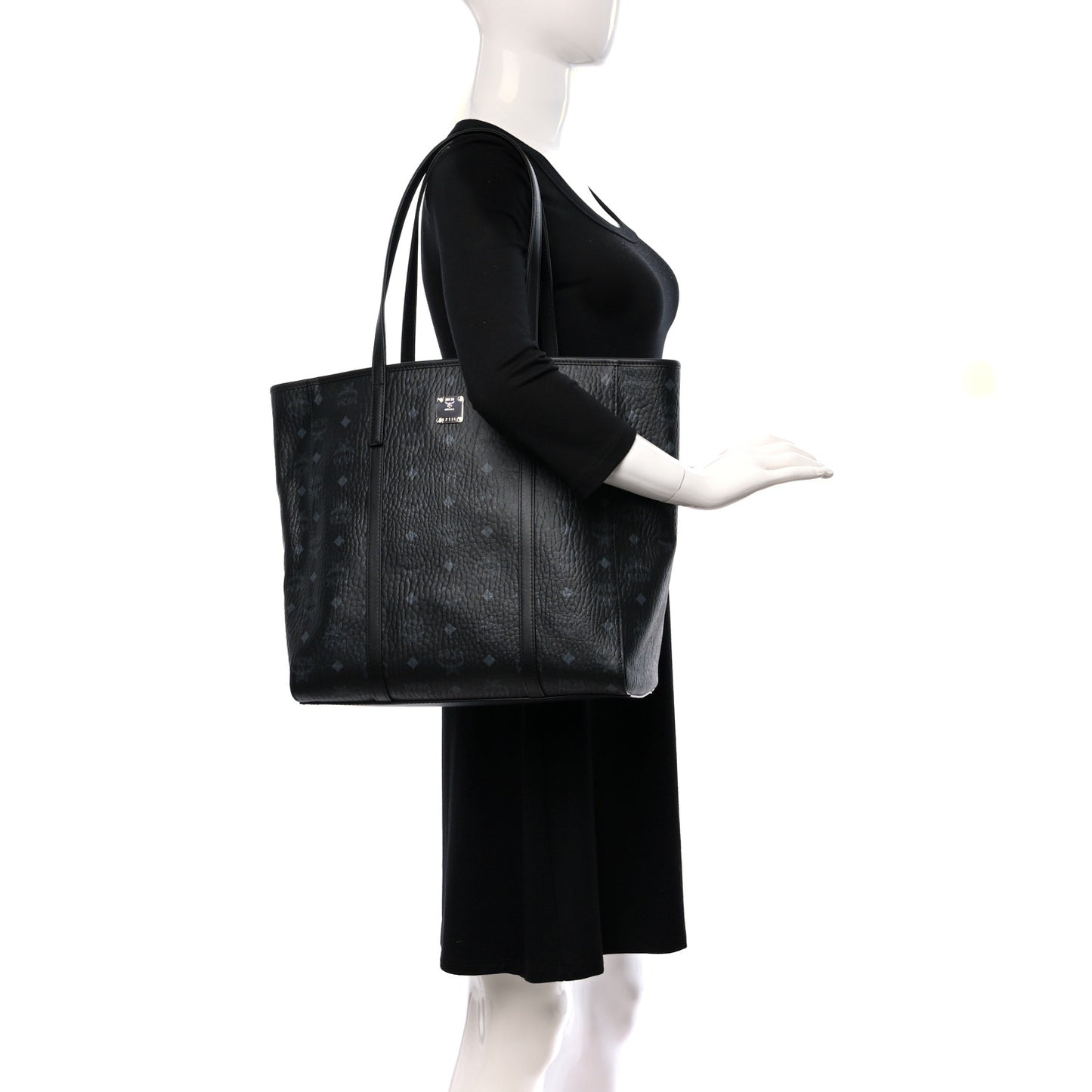 Visetos Medium Toni Shopper Tote Black