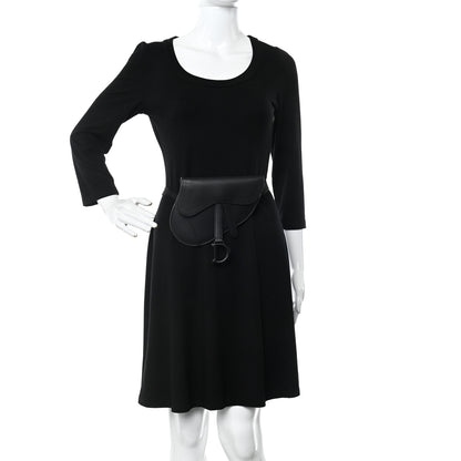 Christian Dior Ultra Matte Calfskin Saddle Belt Bag Black 2 of 9