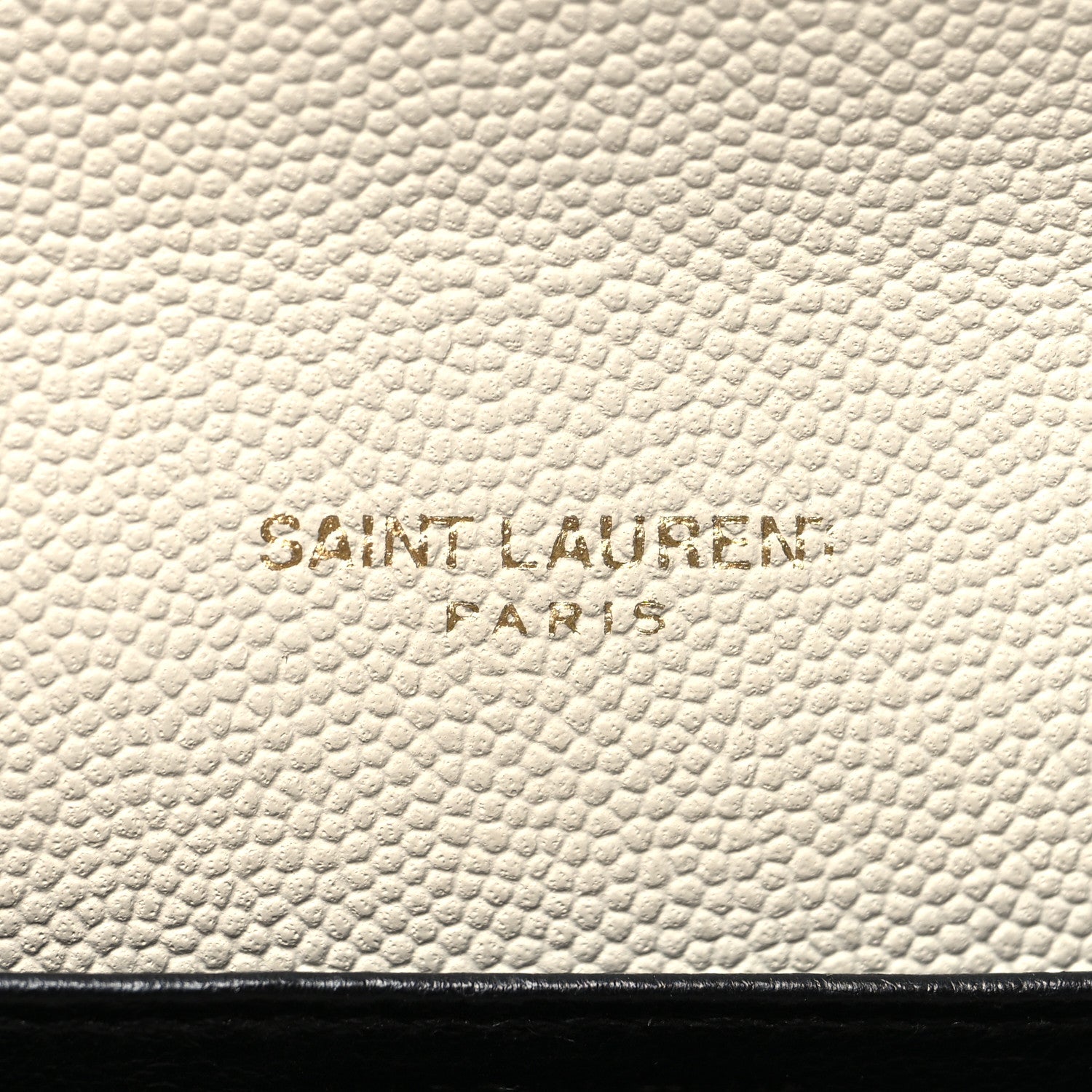 Saint Laurent Grain De Poudre Monogram Uptown Chain Wallet Crema Soft 9 of 14