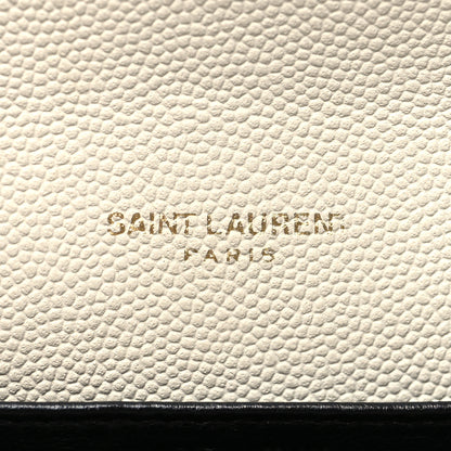 Saint Laurent Grain De Poudre Monogram Uptown Chain Wallet Crema Soft 9 of 14