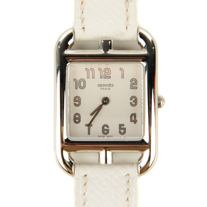 Hermes Stainless Steel Epsom 23mm Cape Cod Quartz Watch Blanc 1 of 10