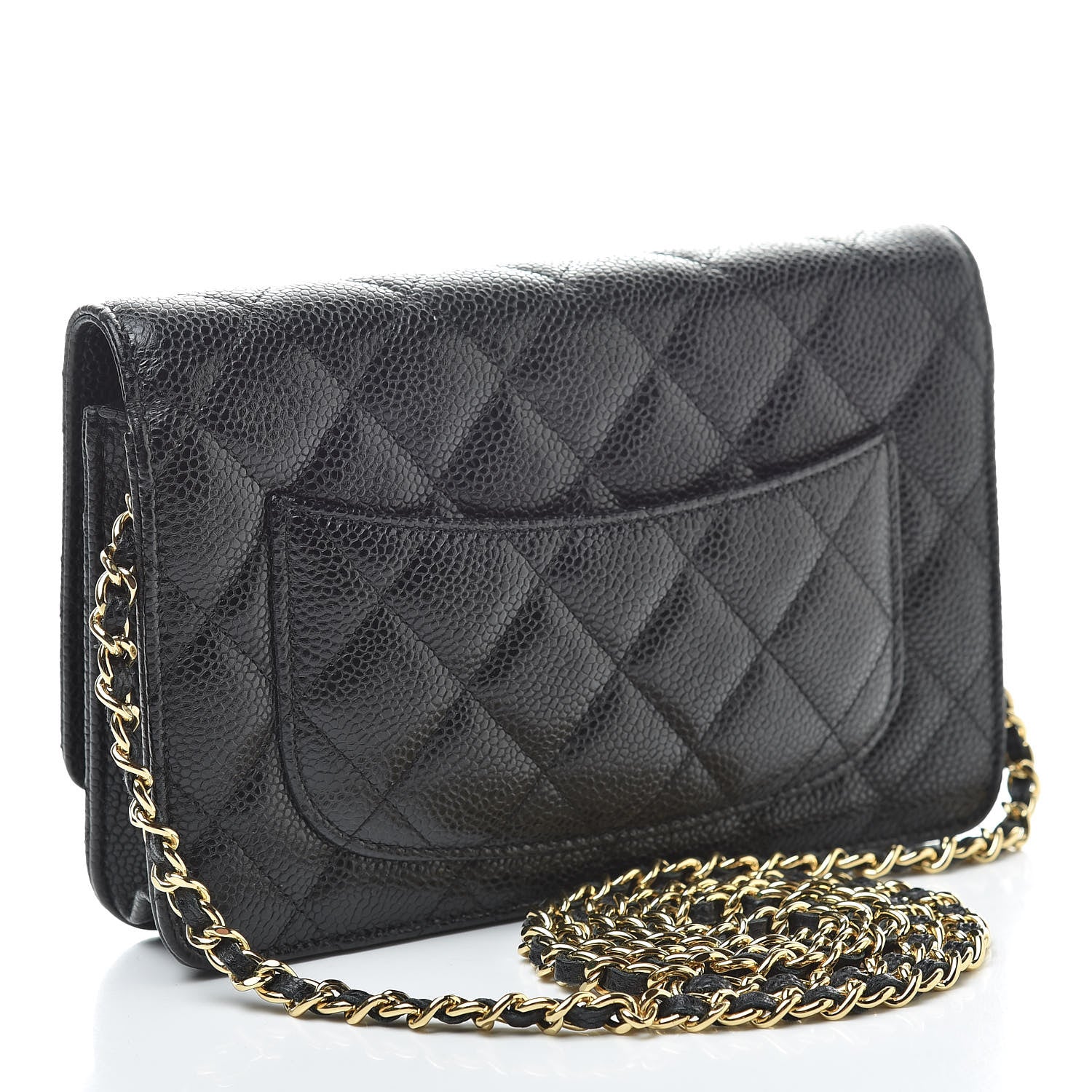 Chanel Caviar Quilted Wallet On Chain WOC Black 3 of 11