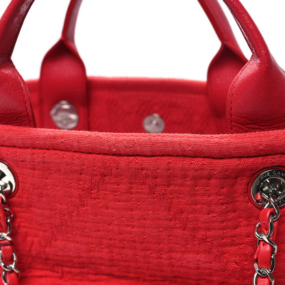 Chanel Canvas Large Double Face Shopping Tote Red 12 of 12