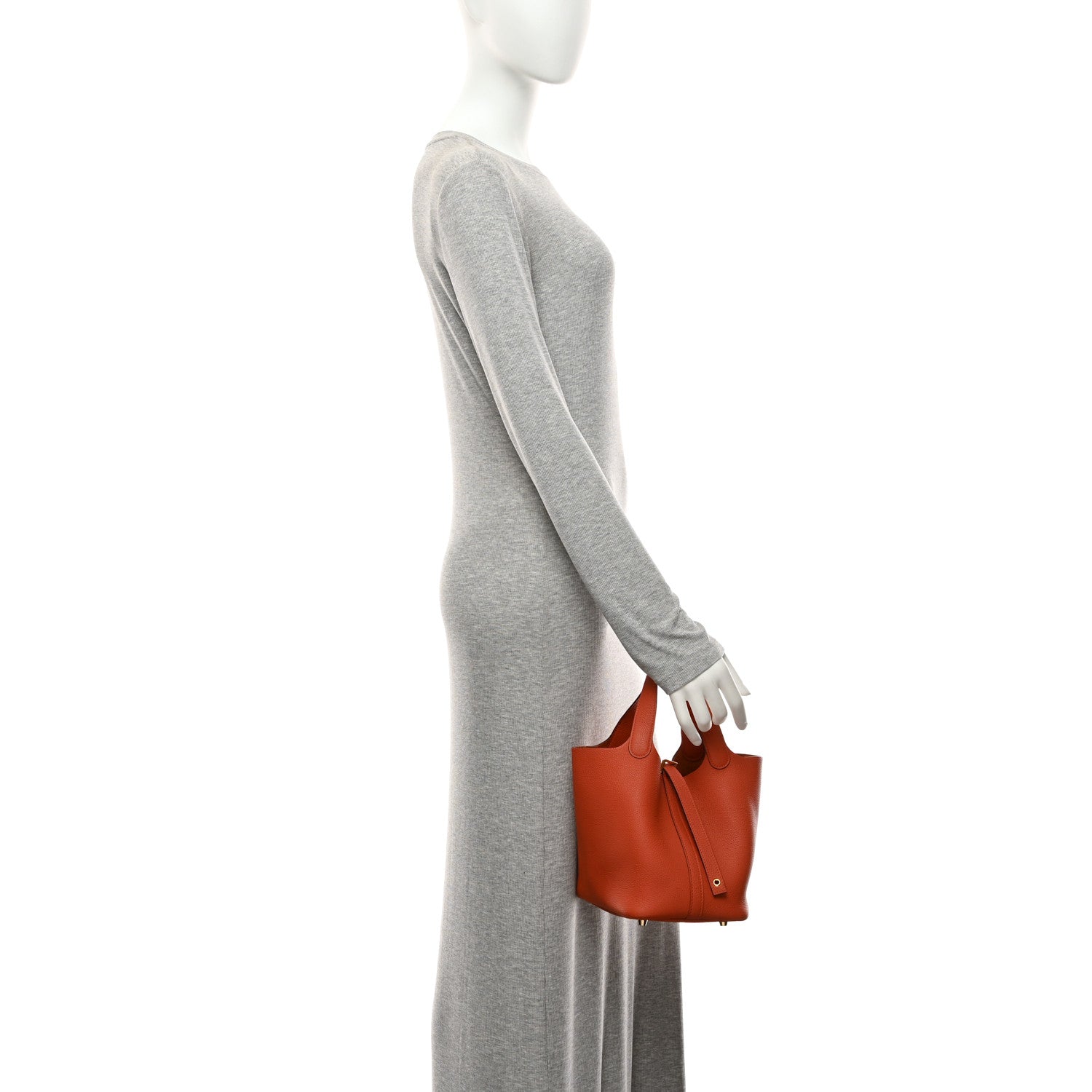 Hermes Taurillon Clemence Picotin Lock 18 PM Cuivre 2 of 10