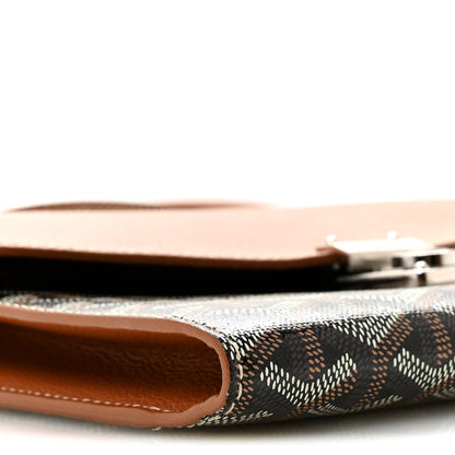 Goyard Goyardine Calfskin Chypre Wallet Pouch Black Gold 9 of 11