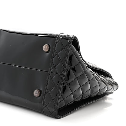 Chanel Patent Quilted Reverso Boy Tote Black 10 of 10