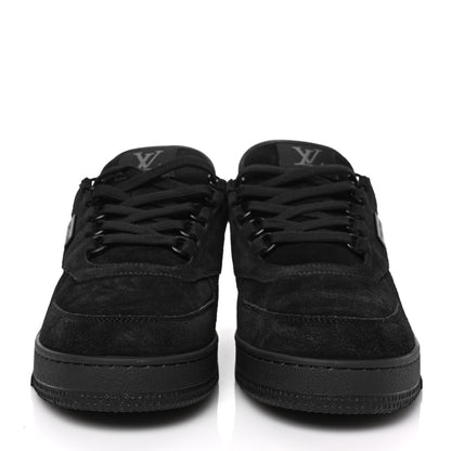 Louis Vuitton Suede Mens LV Trainer Sneakers 8 Black 2 of 8