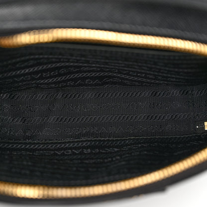 Prada Saffiano Lux Odette Crossbody Black 6 of 10