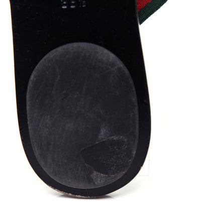 Gucci Nylon Guccissima Web Womens Thong Sandals 38.5 Green Red Black 11 of 15