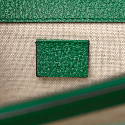 Gucci Pebbled Calfskin Small Dionysus Shoulder Bag Emerald 6 of 13