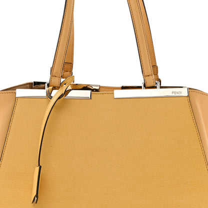 Fendi Vitello Elite Flamingo Large 3Jours Tote Giallo Alchemy 8 of 16