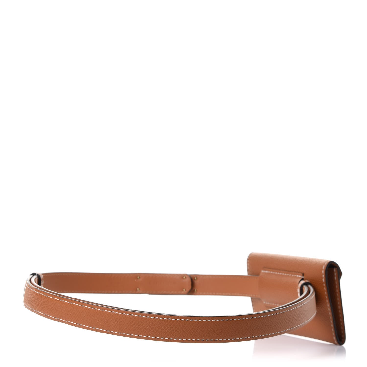 Hermes Epsom Kelly Pocket Belt Gold 2 of 8