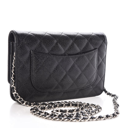 Chanel Caviar Quilted Wallet On Chain WOC Black 3 of 11