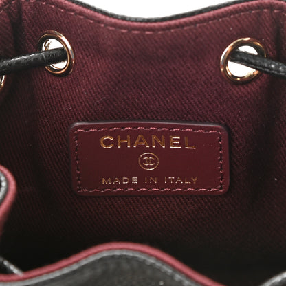 Chanel Caviar Quilted Mini CC Pocket Bucket Bag Black 6 of 11